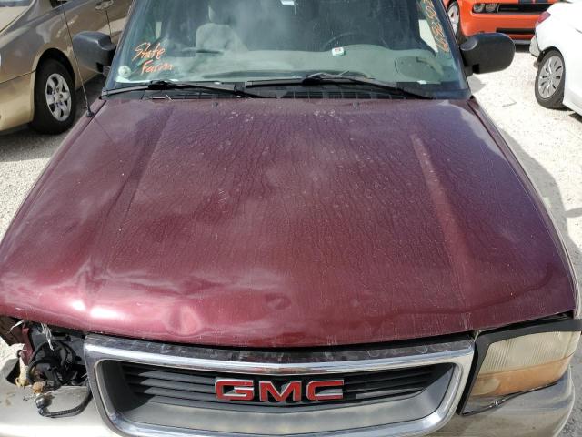 1GKCS13W712168404 - 2001 GMC JIMMY BURGUNDY photo 7