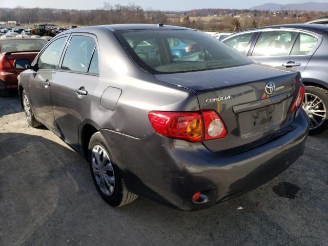 JTDBU4EE3AJ087395 - 2010 TOYOTA COROLLA BA GRAY photo 3