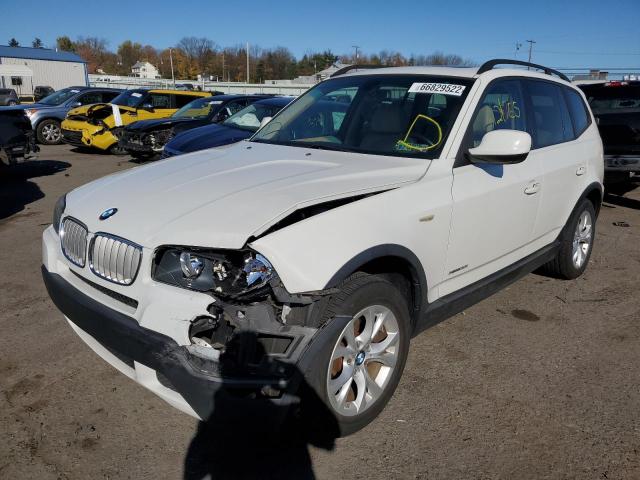 WBXPC9C49AWJ35598 - 2010 BMW X3 XDRIVE3 WHITE photo 2