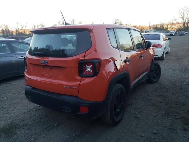 ZACCJBAW6GPE17913 - 2016 JEEP RENEGADE S ORANGE photo 4