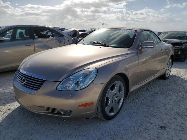 JTHFN48Y440055729 - 2004 LEXUS SC 430 GOLD photo 2