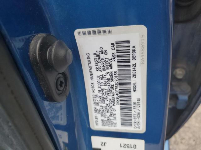 1NXBU40E79Z070158 - 2009 TOYOTA COROLLA BA Mavi foto 10