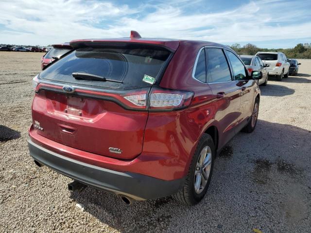 2FMTK3J94FBB34860 - 2015 FORD EDGE SEL RED photo 4