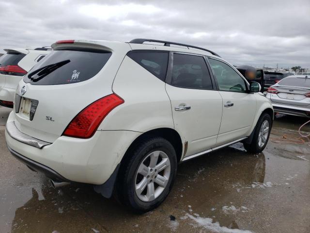 JN8AZ08T07W507260 - 2007 NISSAN MURANO SL WHITE photo 3