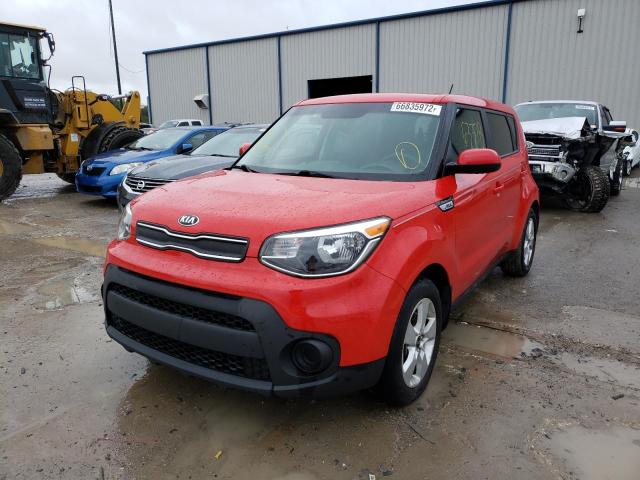 KNDJN2A22K7687977 - 2019 KIA SOUL RED photo 2