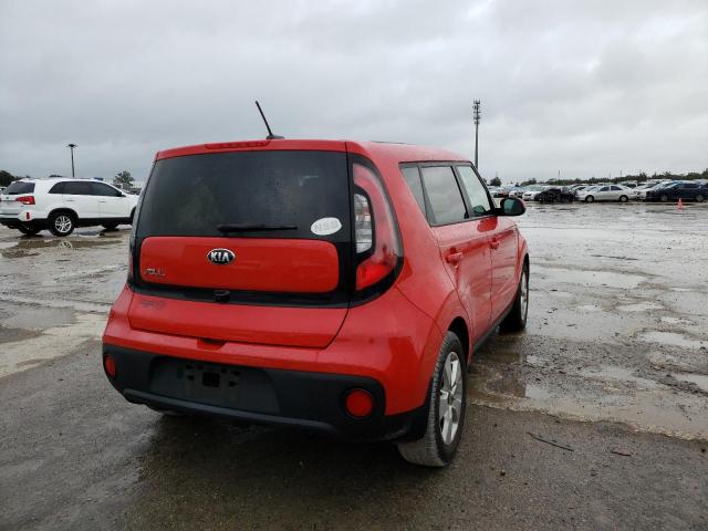 KNDJN2A22K7687977 - 2019 KIA SOUL RED photo 4