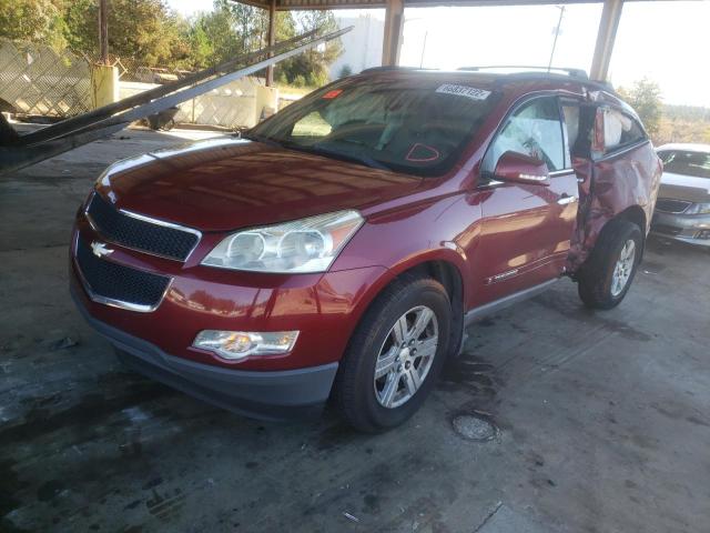 1GNLRGED4AS101157 - 2010 CHEVROLET TRAVERSE L MAROON photo 2