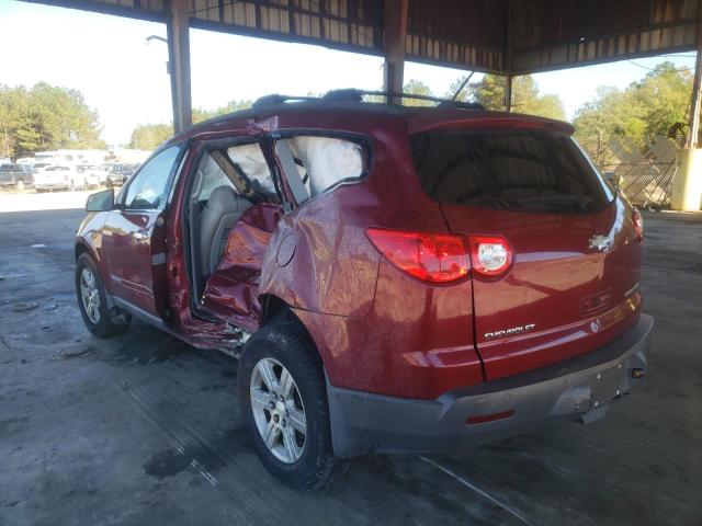 1GNLRGED4AS101157 - 2010 CHEVROLET TRAVERSE L MAROON photo 3