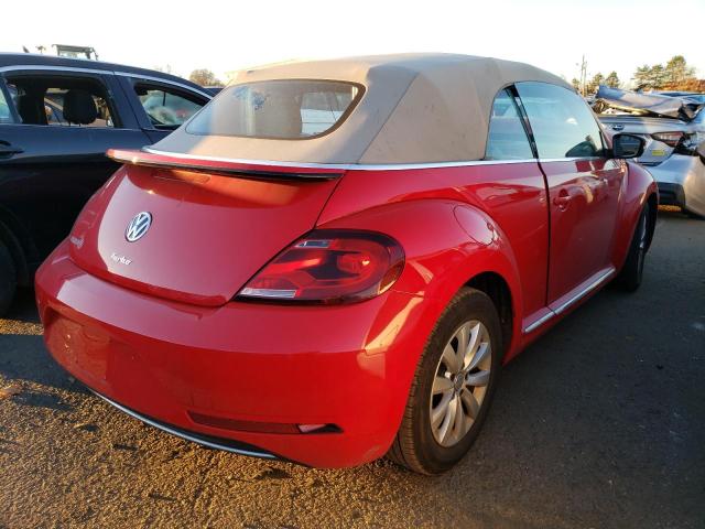 3VW5DAAT8KM506102 - 2019 VOLKSWAGEN BEETLE S RED photo 4