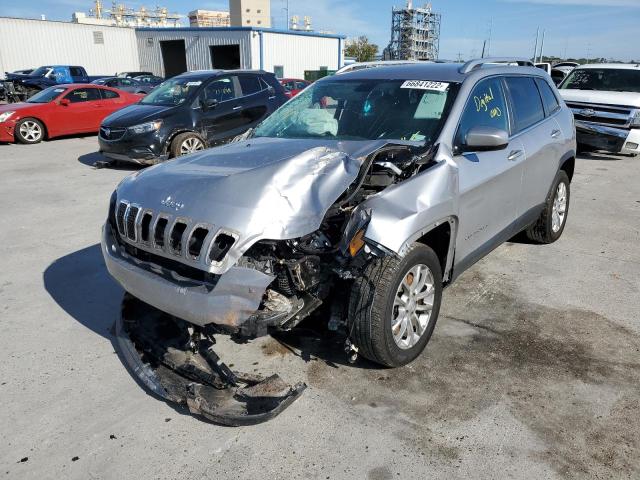 1C4PJLCB0KD203153 - 2019 JEEP CHEROKEE L SILVER photo 2