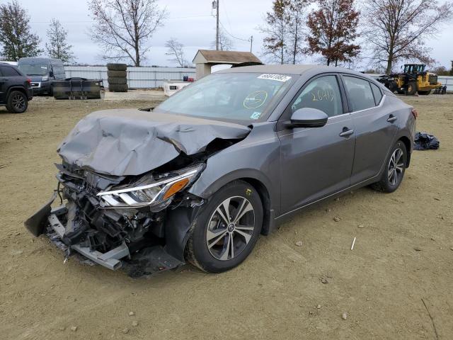 3N1AB8CV4LY230058 - 2020 NISSAN SENTRA SV GRAY photo 2