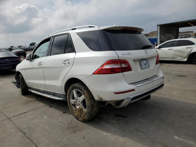 4JGDA5GB4FA479203 - 2015 MERCEDES-BENZ ML 400 4MA WHITE photo 2