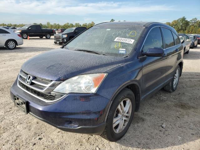 5J6RE3H74BL030478 - 2011 HONDA CR-V EXL BLUE photo 2