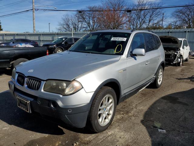 WBXPA73454WC42679 - 2004 BMW X3 2.5I SILVER photo 2