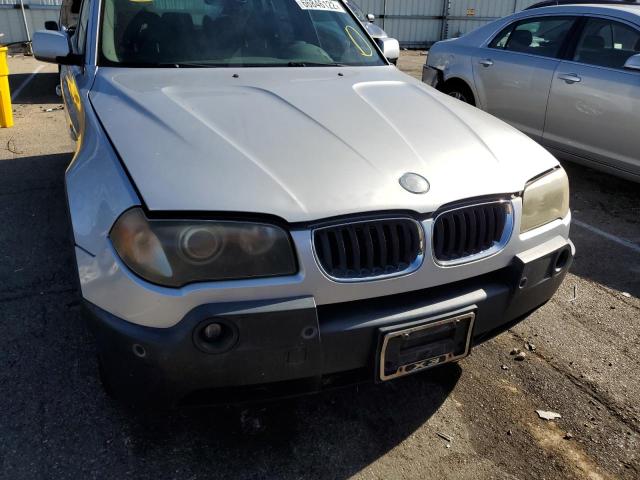 WBXPA73454WC42679 - 2004 BMW X3 2.5I SILVER photo 9