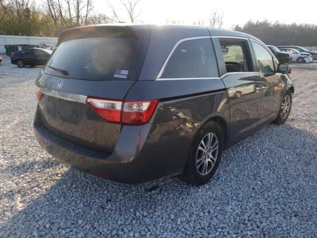 5FNRL5H61CB146806 - 2012 HONDA ODYSSEY EX GRAY photo 4