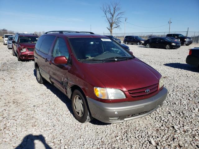 4T3ZF13C42U448497 - 2002 TOYOTA SIENNA LE BURGUNDY photo 1