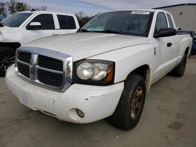 1D7HE42K07S147935 - 2007 DODGE DAKOTA SLT WHITE photo 2