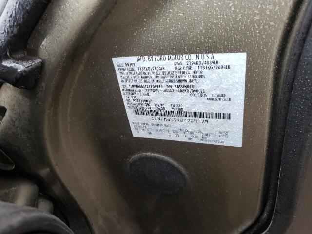 1LNHM86S42Y709979 - 2002 LINCOLN LS 棕色 照片 10