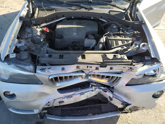 5UXWX9C51D0A27586 - 2013 BMW X3 XDRIVE2 SILVER photo 12