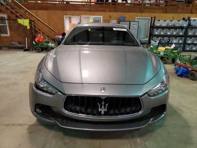 ZAM57XSA9F1162109 - 2015 MASERATI GHIBLI GRAY photo 5