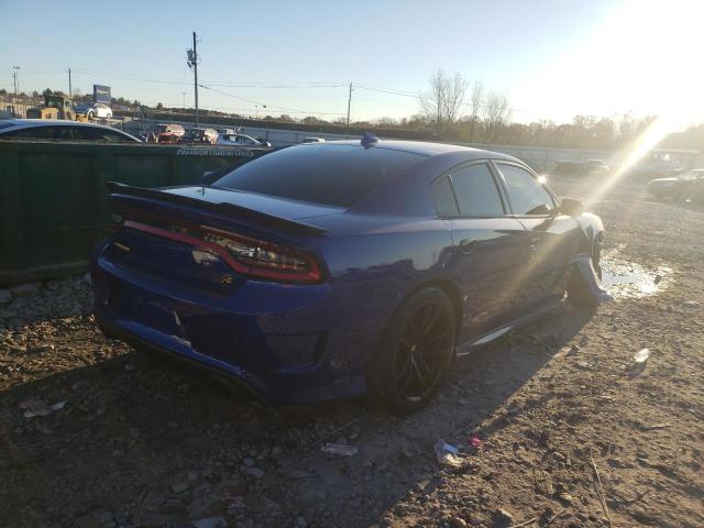 2C3CDXGJ7MH530304 - 2021 DODGE CHARGER SC BLUE photo 4