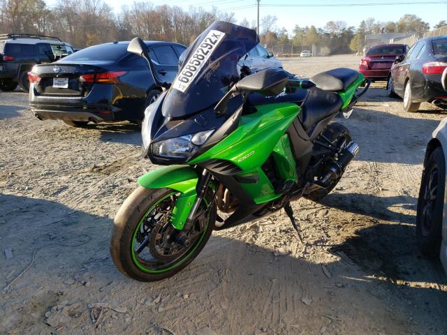 JKAZXCM11FA005552 - 2015 KAWASAKI ZX1000 M GREEN photo 2