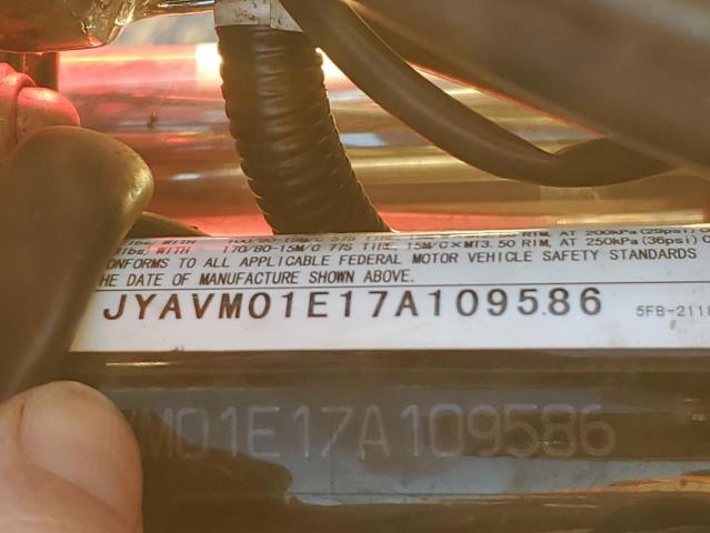 JYAVM01E17A109586 - 2007 YAMAHA XVS650 RED photo 10