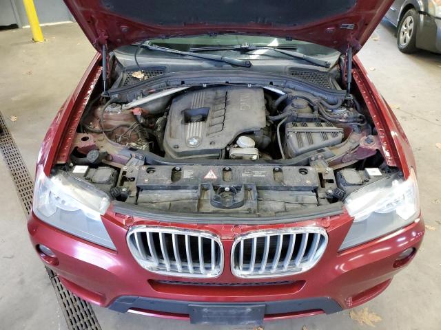 5UXWX5C54CL721871 - 2012 BMW X3 XDRIVE2 BURGUNDY photo 7