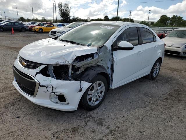 1G1JB5SH4H4136319 - 2017 CHEVROLET SONIC LS WHITE photo 2