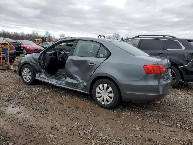 3VW2K7AJ5EM304011 - 2014 VOLKSWAGEN JETTA BASE GRAY photo 2