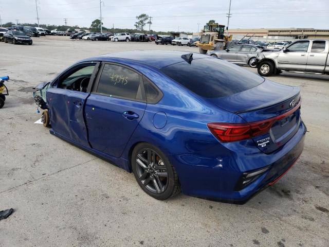 3KPF34ADXLE239562 - 2020 KIA FORTE GT L BLUE photo 2