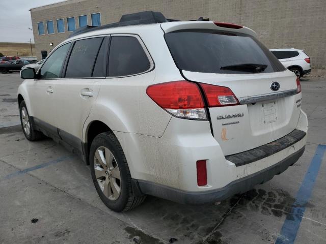 4S4BRDKC1B2427459 - 2011 SUBARU OUTBACK 3. WHITE photo 3