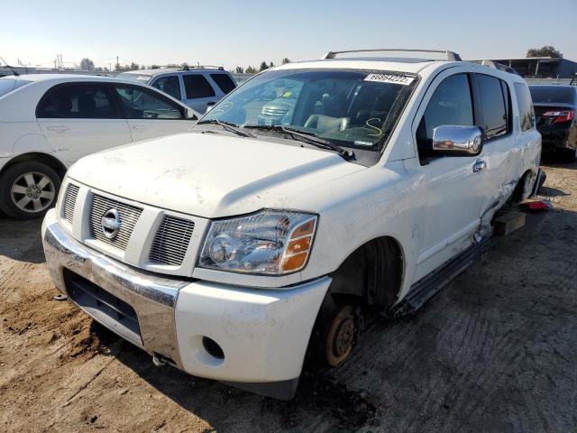 5N1AA08B04N707501 - 2004 NISSAN ARMADA WHITE photo 2