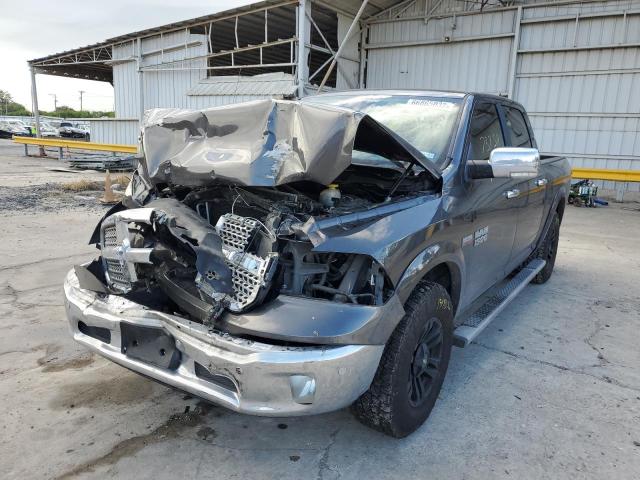 1C6RR7NT8JS110610 - 2018 RAM 1500 LARAM GRAY photo 2