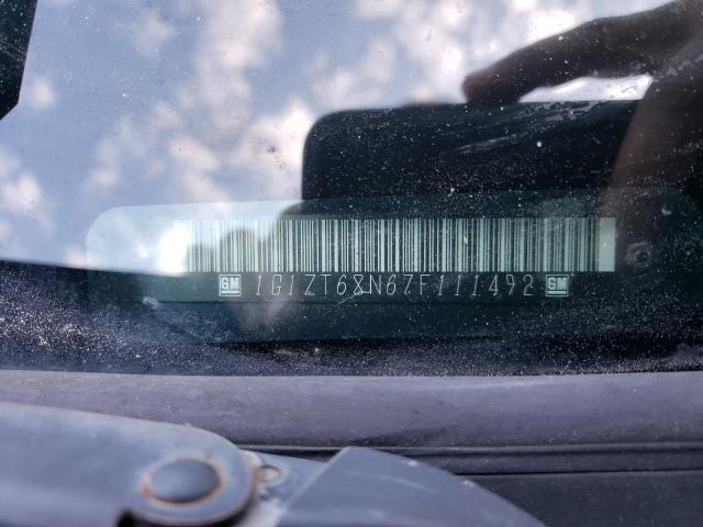 1G1ZT68N67F111492 - 2007 CHEVROLET MALIBU MAX 蓝色 照片 10