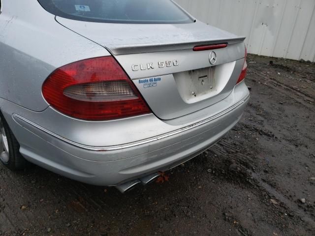 WDBTJ72HX7F210343 - 2007 MERCEDES-BENZ CLK 550 SILVER photo 9