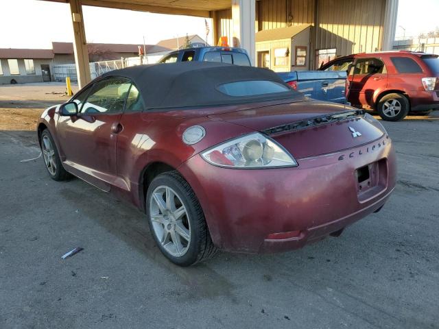 4A3AL35T27E****** - 2007 MITSUBISHI ECLIPSE SP BURGUNDY photo 3