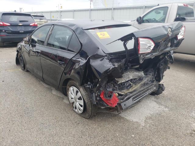 3VW2K7AJ3DM393494 - 2013 VOLKSWAGEN JETTA BASE 黑色 照片 3