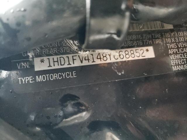 1HD1FV4148Y668852 - 2008 HARLEY-DAVIDSON FLHT BLACK photo 10