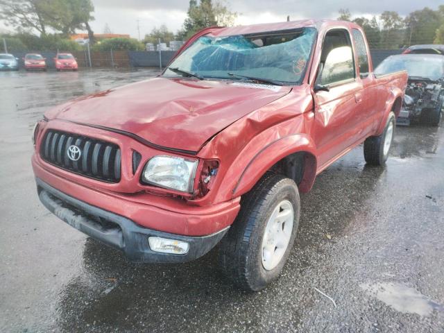 5TESN92N64Z415160 - 2004 TOYOTA TACOMA XTR RED photo 2