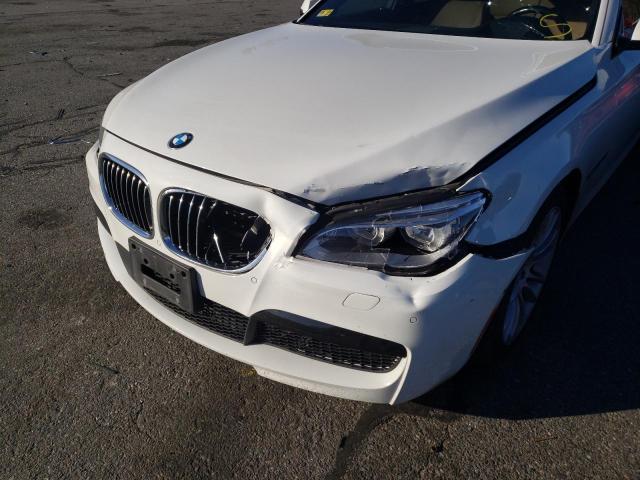 WBAYF8C53FD654304 - 2015 BMW 750 LXI WHITE photo 9