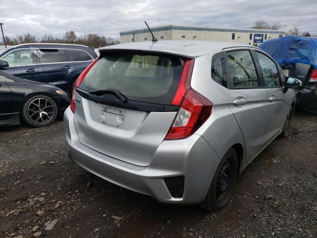 JHMGK5H52GX021616 - 2016 HONDA FIT LX SILVER photo 4