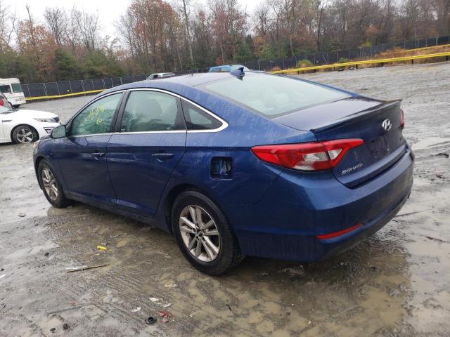 5NPE24AA6FH133646 - 2015 HYUNDAI SONATA ECO BLUE photo 3