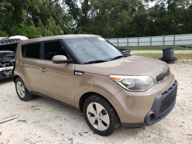 KNDJN2A26F7157565 - 2015 KIA SOUL TAN photo 4