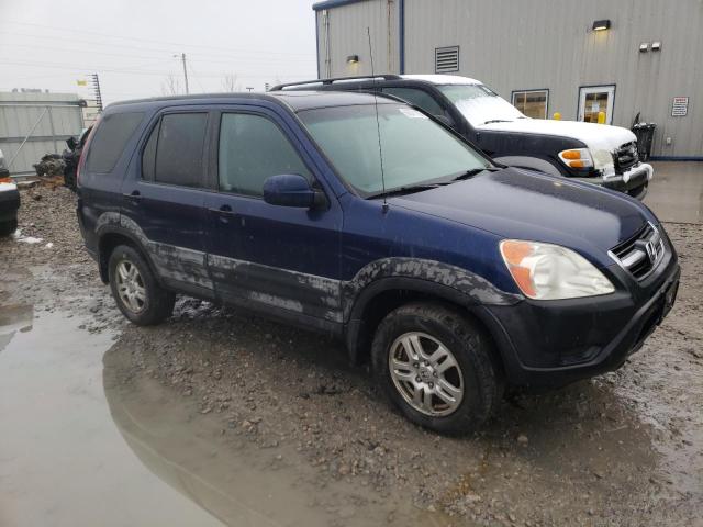 SHSRD78883U100621 - 2003 HONDA CR-V EX BLUE photo 4