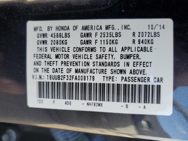 19UUB2F32FA009179 - 2015 ACURA TLX Silber Foto 10