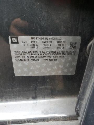 1G11C5SL3EF183729 - 2014 CHEVROLET MALIBU 1LT 石墨色 照片 12