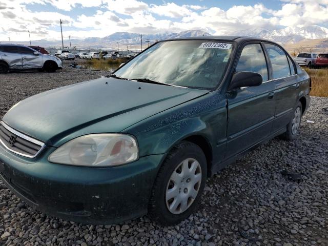 2HGEJ6613YH529103 - 2000 HONDA CIVIC BASE GREEN photo 2