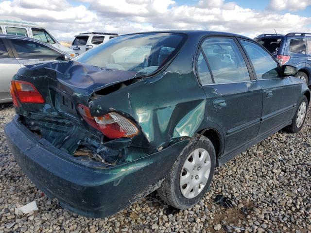 2HGEJ6613YH529103 - 2000 HONDA CIVIC BASE GREEN photo 4